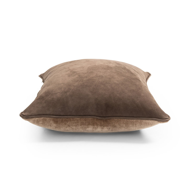 Olsen Pillow-Nubuck Cigar, Cognac, Rectangle 16"H x 24"W