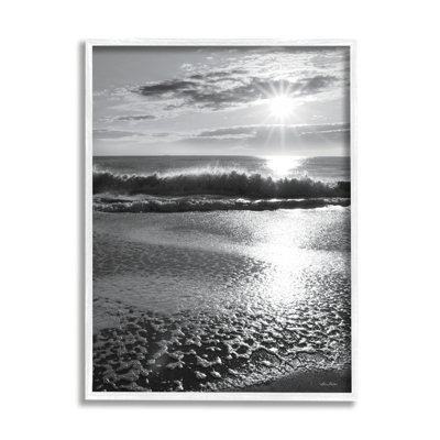 " Shining Sun Beach Foam Reflection " by Lori Deiter