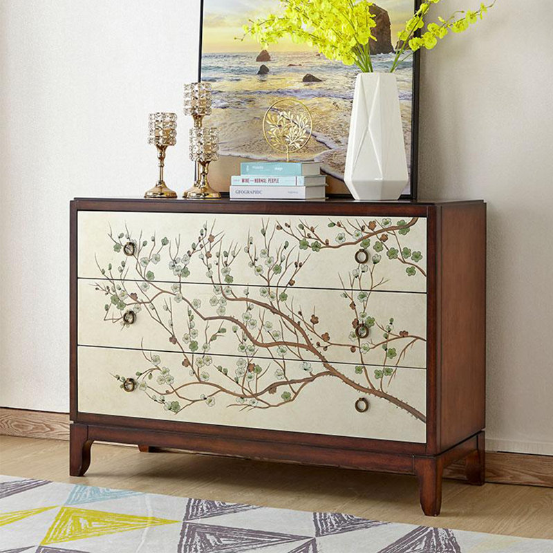 Armoire de rangement de style américain peinte rétro