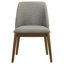 Chaise d'appoint de salle à manger Franklin (gris) (ensemble de 2)