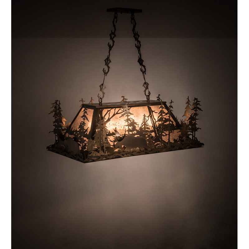 Rustic Lodge 6 - Light Pendant, 41" H x 34" W x 22" D