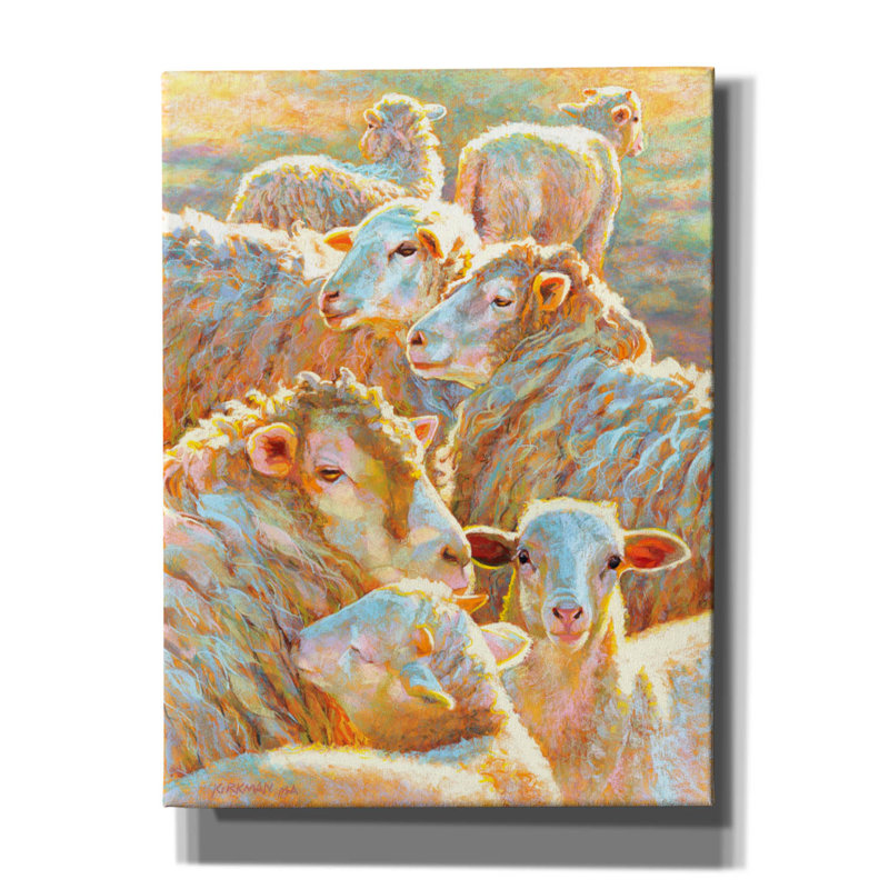 August Grove 'Three Five Seven' by Rita Kirkman, Canvas Wall Art, 16" H x 12" W x 0.75" D