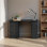 Modern Home Office Computer Desk Bookcase Combo Writing Table Workstation