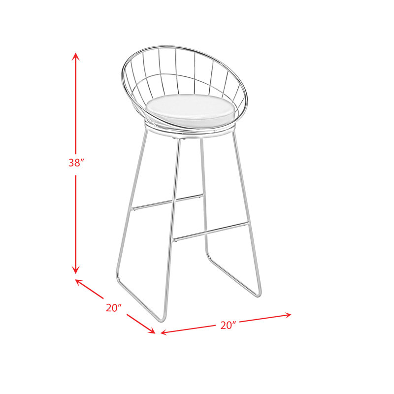 Clear Acrylic and Chrome Metal Side Chair Set