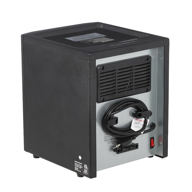 Chaufferette infrarouge à quartz pour l'intérieur, radiateurs électriques 1500W avec télécommande, thermostat, protection contre la surchauffe