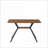 Dining Tables | Mesa de Comedor | Modern Minimalist 47 Inch MDF Top Black Metal Legs for Dining Room Kitchen Office | Rectangle