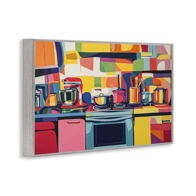 Whimsical Hued Kitchen Giclee Art by LSR Design Studio