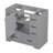 36" Grey Bathroom Vanity Base | 6 Drawers, Customizable Top