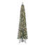 Home Heritage 9 Foot Lowell Flocked Pencil Pine Prelit Christmas Tree With Lights