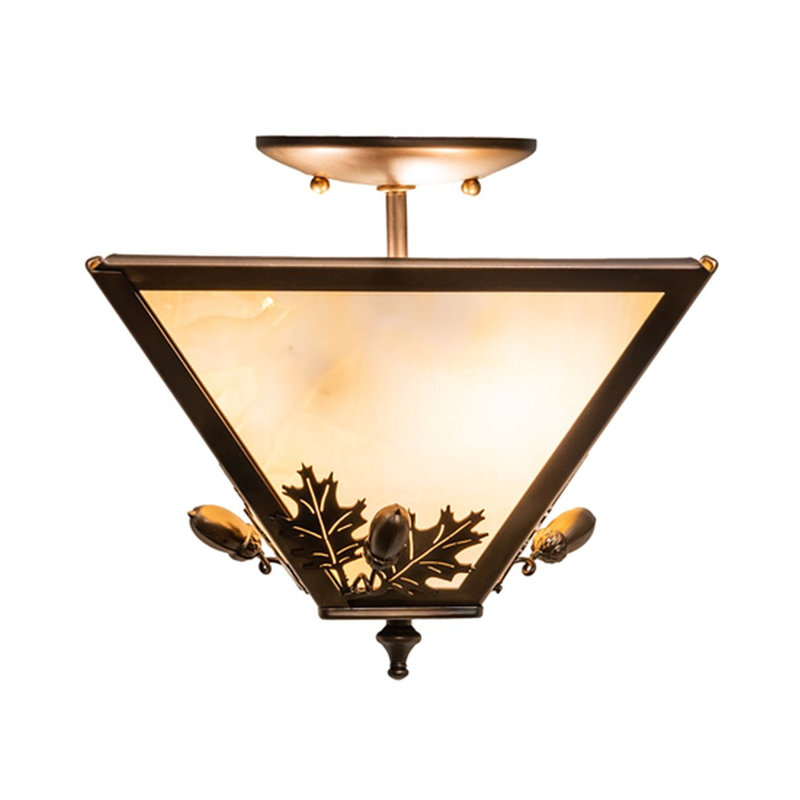 Jalah Glass Semi Flush Mount