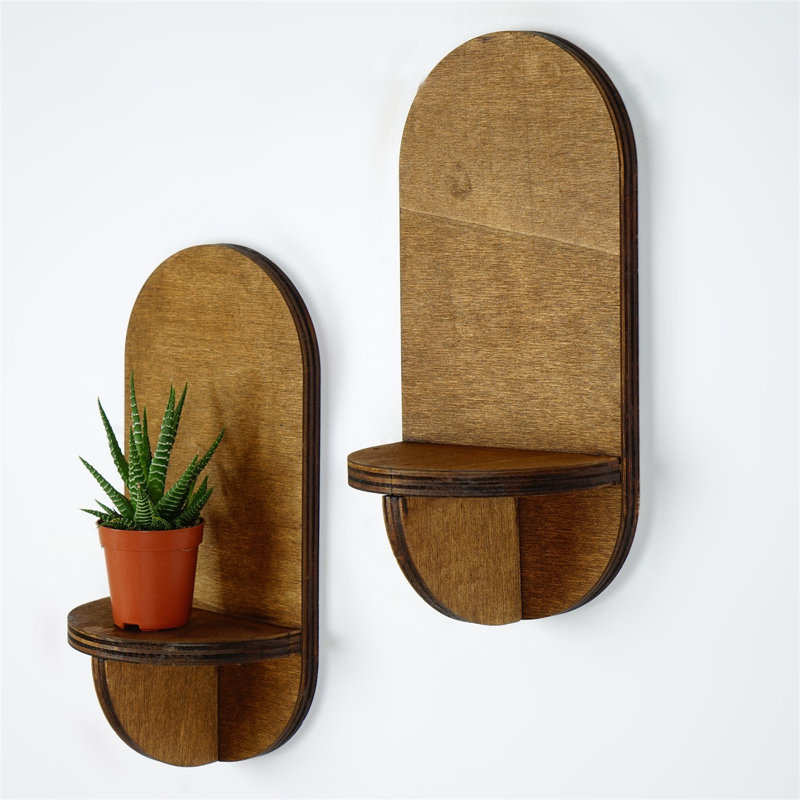 Locelso 100% PLYWOOD Floating Shelf
