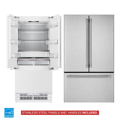Kucht 35.75 in. W Built-In French Door Refrigerator