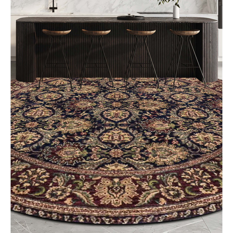 Manchuria One-of-a-Kind Round 4' X 4' Hand Knotted Area Rug