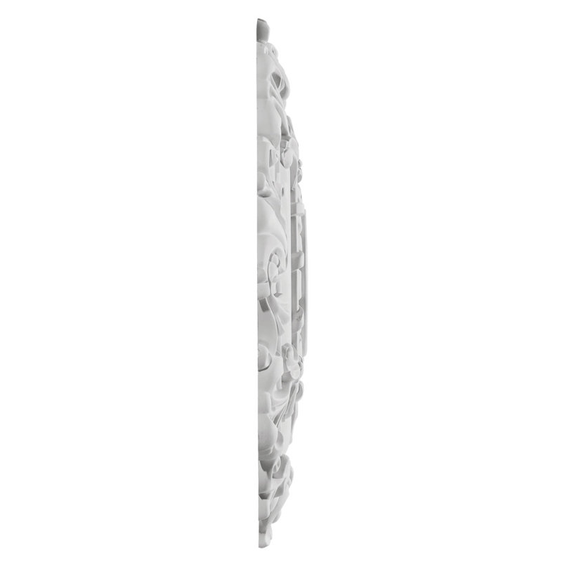 Médaillon de plafond de 18 po x P 3 po x P 1 1/2 po (convient aux auvents jusqu'à 4 5/8 po), Avec une couche d'apprêt