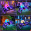 Décoration gonflable d'Halloween de 8 pi, lumières DEL colorées intégrées qui font sauter une horrible décoration