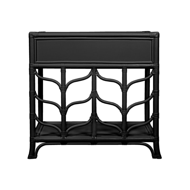 Ivy 1 - Drawer Nightstand, Black