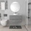 Meuble-lavabo mural de 91 cm (36 po), armoire suspendue contemporaine avec lavabo rond en céramique et design minimaliste-1938652896