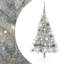  Artificial Pre-lit Christmas Tree Silver PET-244996109-244996096