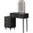Makeup Vanity Desk with LED Lights and Mirror, Wood Dressing Table with 2 Drawers and 3-Drawer Cabinet, Adjustable Lighting, Modern Bedroom Vanity-1850776795