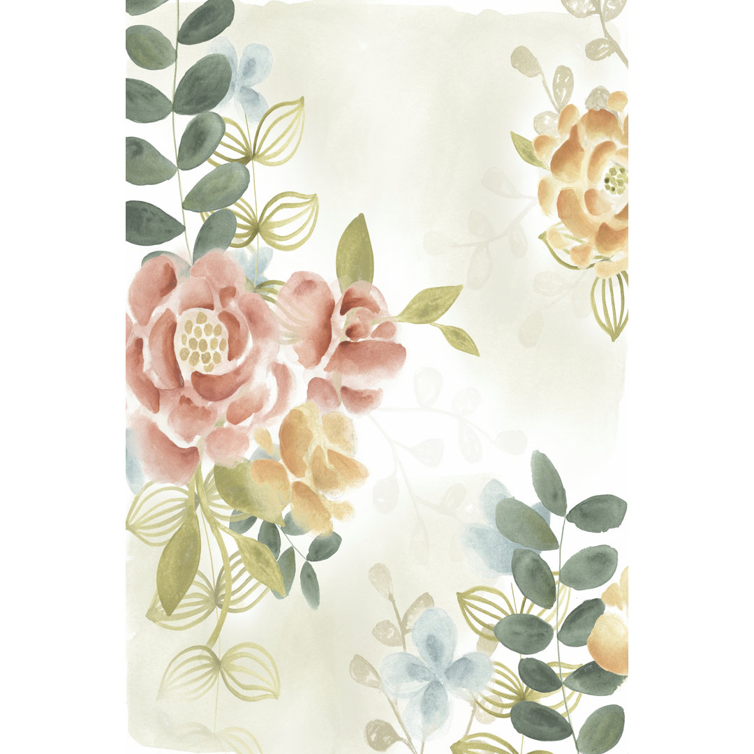 Leinwandbild Soft Flower Collection I von June Erica Vess