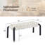 Banc de lit 47 po en tissu tressé Teddy-119867489