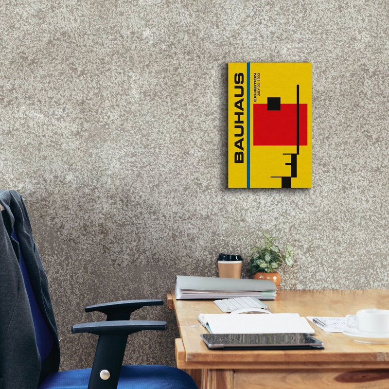 «Bauhaus 6» par Gary Williams, art mural sur toile, H 18 po x l 12 po x P 0,75 po