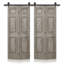 Portes de grange doubles en panneaux de fibres à densité moyenne composites avec ensemble de quincaillerie d'installation-86925209-86925212