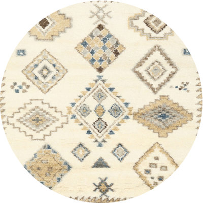 Tapis contemporain beige / jaune