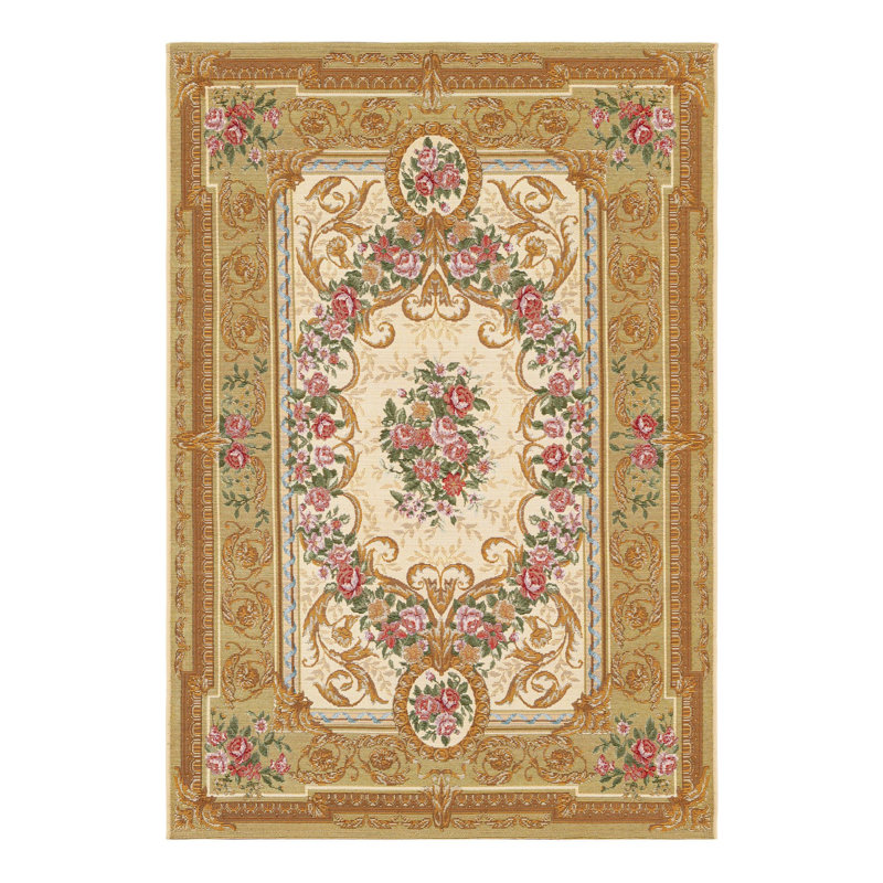 Tapis d'extérieur traditionnel, Rectangle 4 pi 1 po x 6 pi 1 po