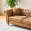 Canapé en tissu 63 po Chesterfield
