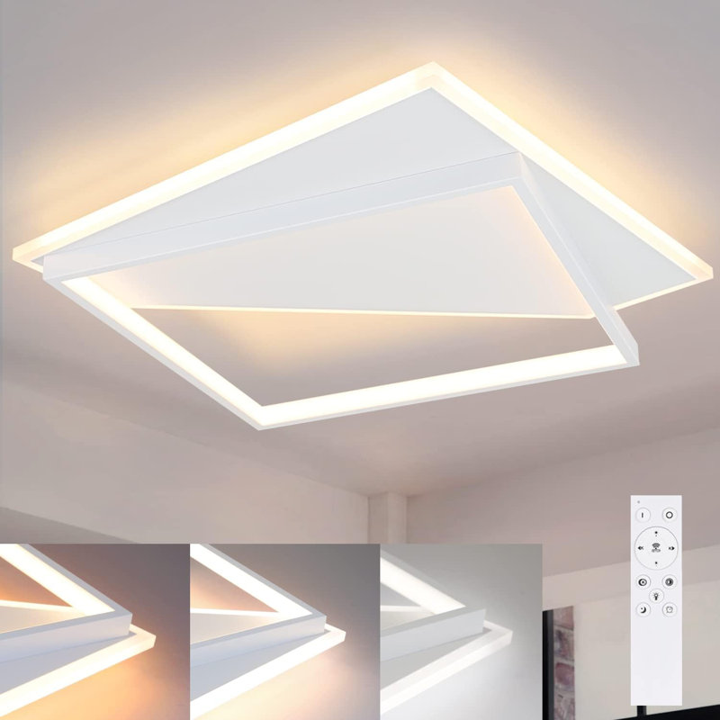 Adalin LED Flush Mount, 48cm H x 48cm W x 6cm D, White