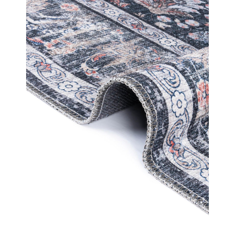 Tapis Samarth Thorine, Noir, Rectangle 3 pi 3 po x 5 pi 3 po