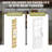 Modern White Primed And  6-Lite Clear Glass Sliding Barn Door With Installation Hardware Kit(No Assembly Required)-110163121
