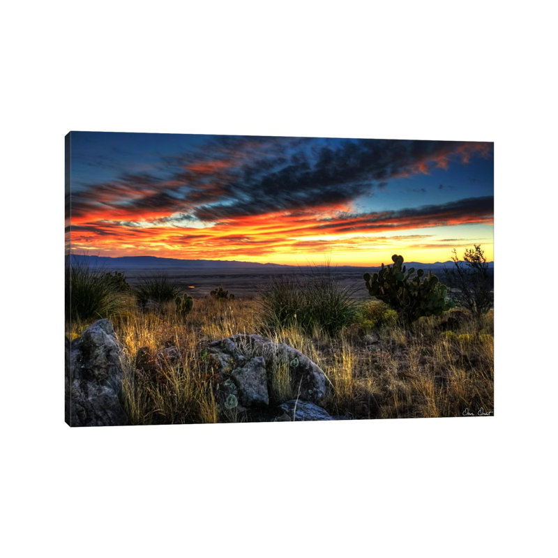 Sunset In The Desert IV - Wrapped Canvas Print, 45.72cm H x 66.04cm W x 1.91cm D