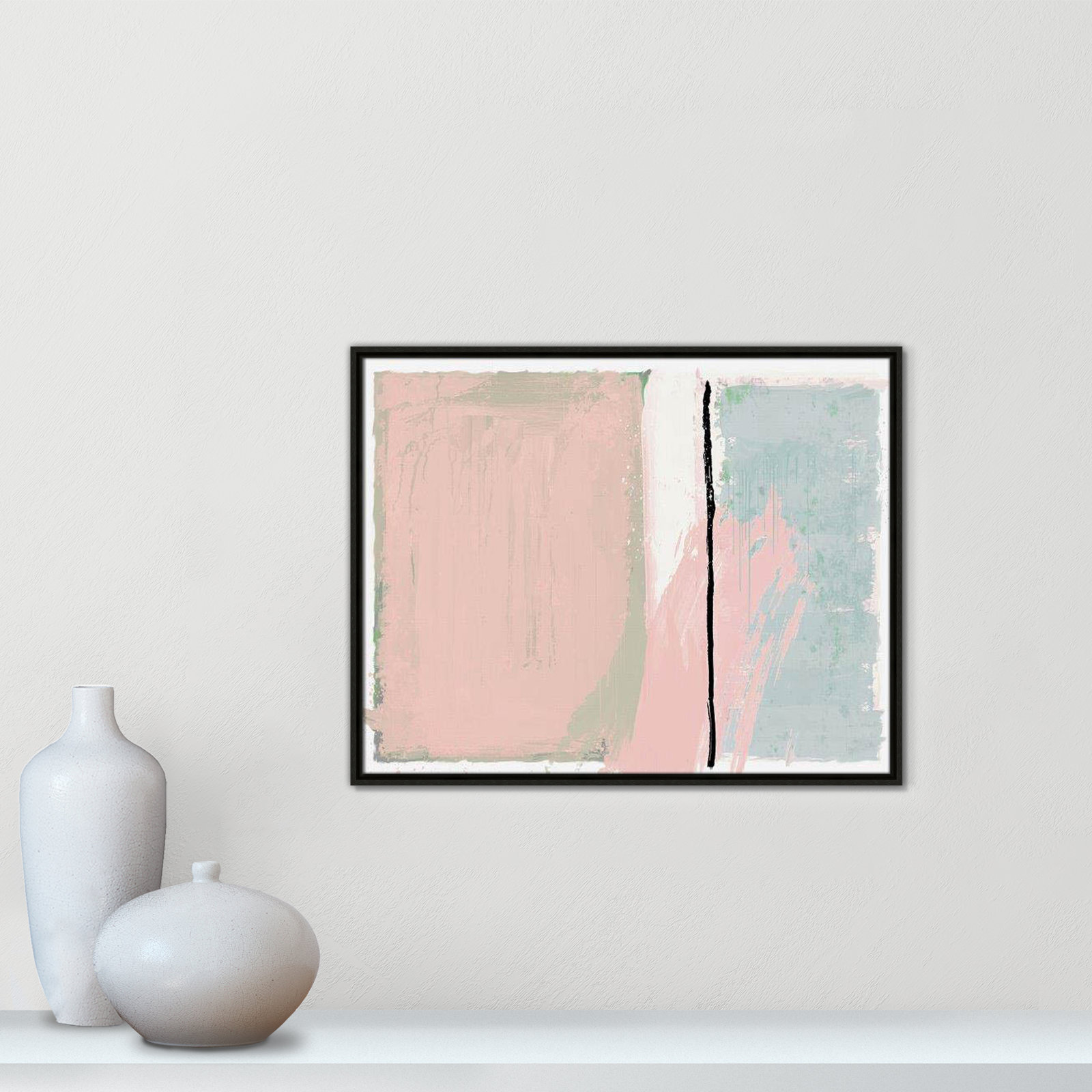 Pastel Opulance Print, 23.5" H x 29.5" W x 2" D, Espresso Floater Framed, No Mat