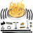HIGH CAPACITY 250,000 BTU Fire Pit Burner Pan & Ring with PRO Connection Kit