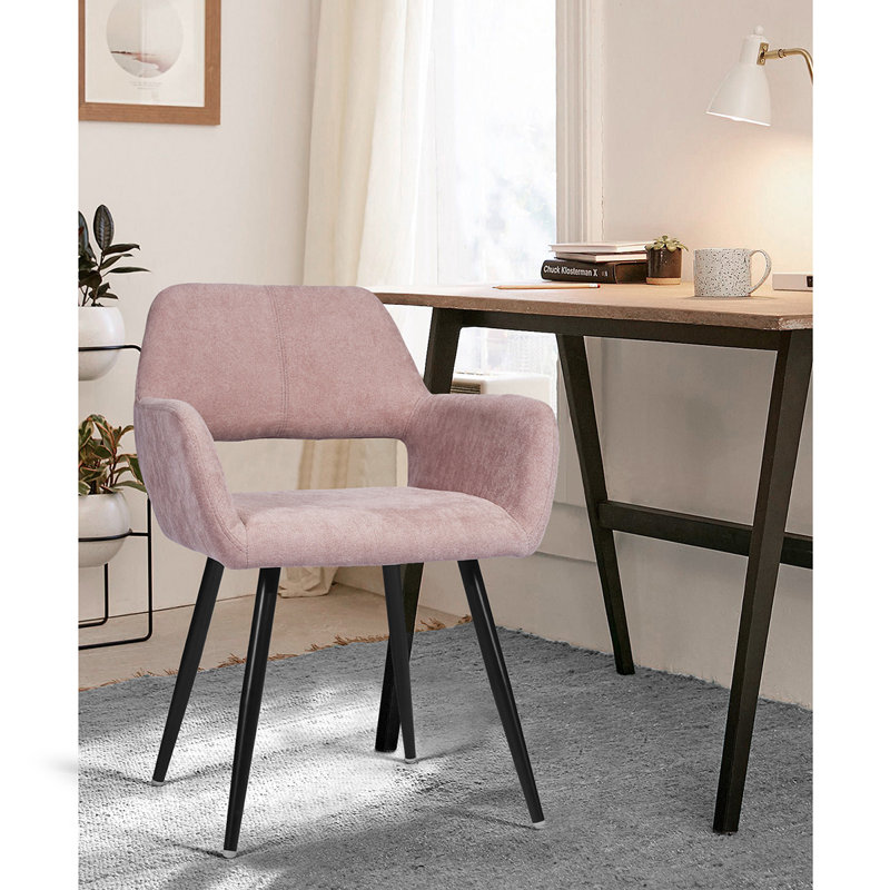 Chaise de travail Legette, Polyester/Mélange de polyester, Blanc