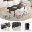 7-Piece Dining Table Set, 6-8 People Dining Table With 6 Modern Chairs For Kitchen；Dining Room-1308644917