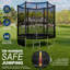 Maxway Furniture 195cm Hexagon Backyard Trampoline with Safety Enclosure