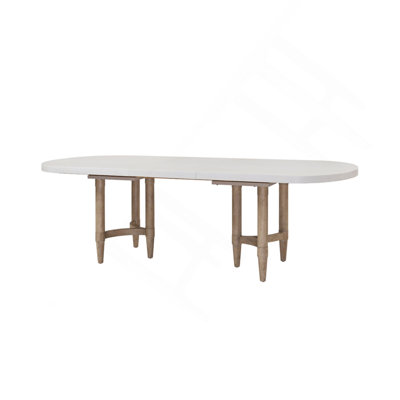 Double Pedestal With Leaf Dining Table