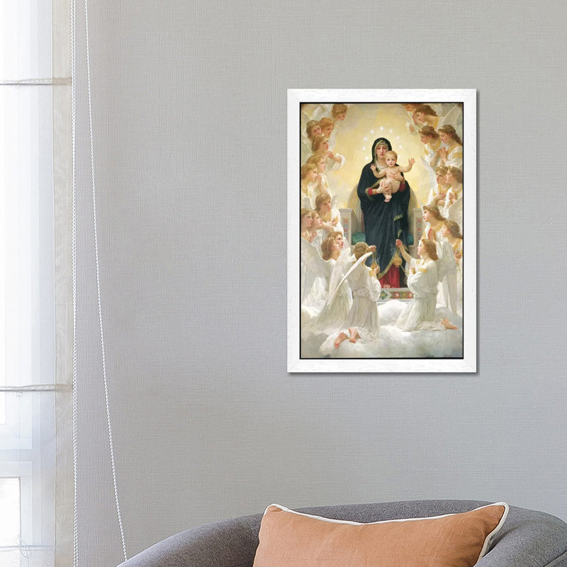 The Virgin With Angels, 1900 by William-Adolphe Bouguereau - Painting on Canvas, 66.04 cm H x 45.72 cm W