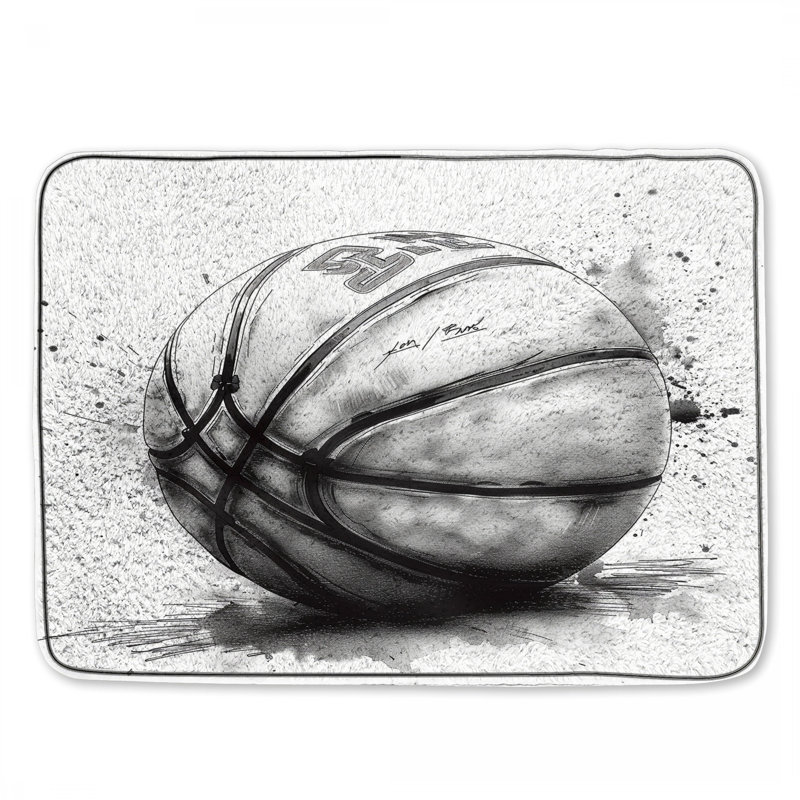 Tapis de bain Basketball Sports, L 34 po x L 21 po