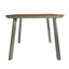 Table à manger LEEDS avec plateau en faux bois