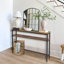 Console étroite, canapé de 47 pouces avec tablette ajustable, table longue à 2 niveaux-1108479407-1101340926