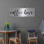«Coffee Bar on White» par Lettré et doublé, art mural en métal-504908263