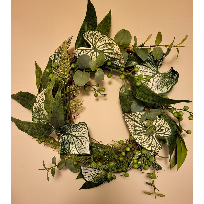 Handcrafted Faux Eucalyptus 24'' Wreath