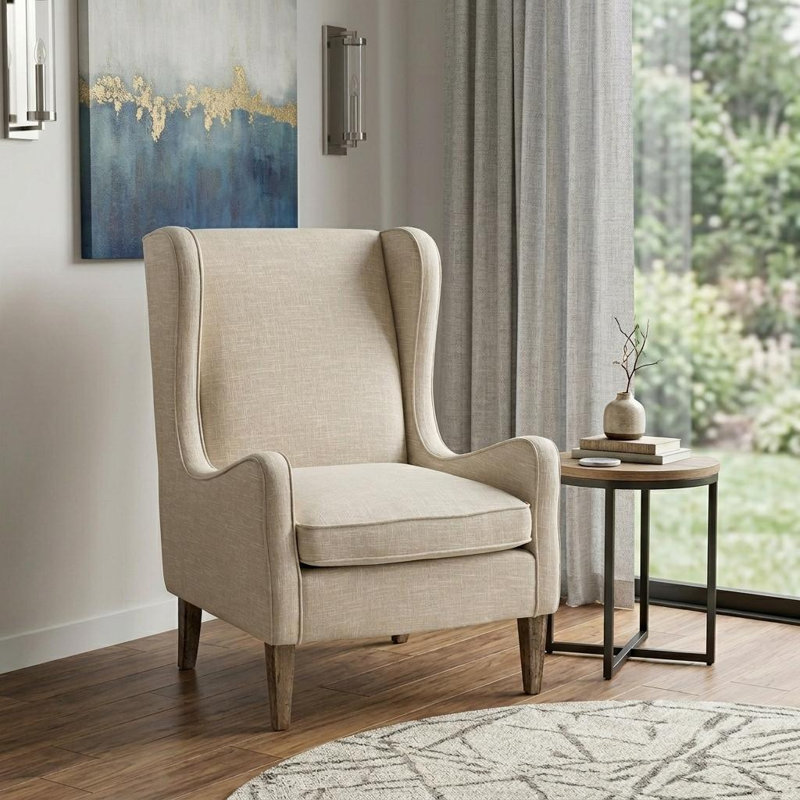 Fauteuil l 29 po Prins, Lin brun