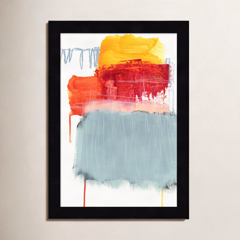 «Pike Layered Color» par Iris Lehnhardt, reproduction d'art encadrée sur bois, Noir, H 13 po x l 10 po