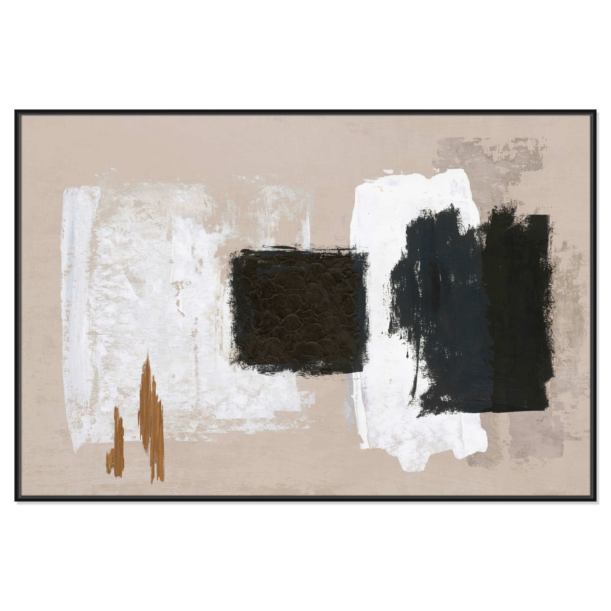 Imone - Floater Frame Canvas, 41.5" H x 61.5" W, Black