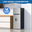 Réfrigérateur 7,3 pi cu avec distributeur d'eau BANGson, réfrigérateur d'appartement avec congélateur, thermostat réglable, réfrigérateur à faible bruit, pour le bureau, la cuisine et la maison, argent-120894557